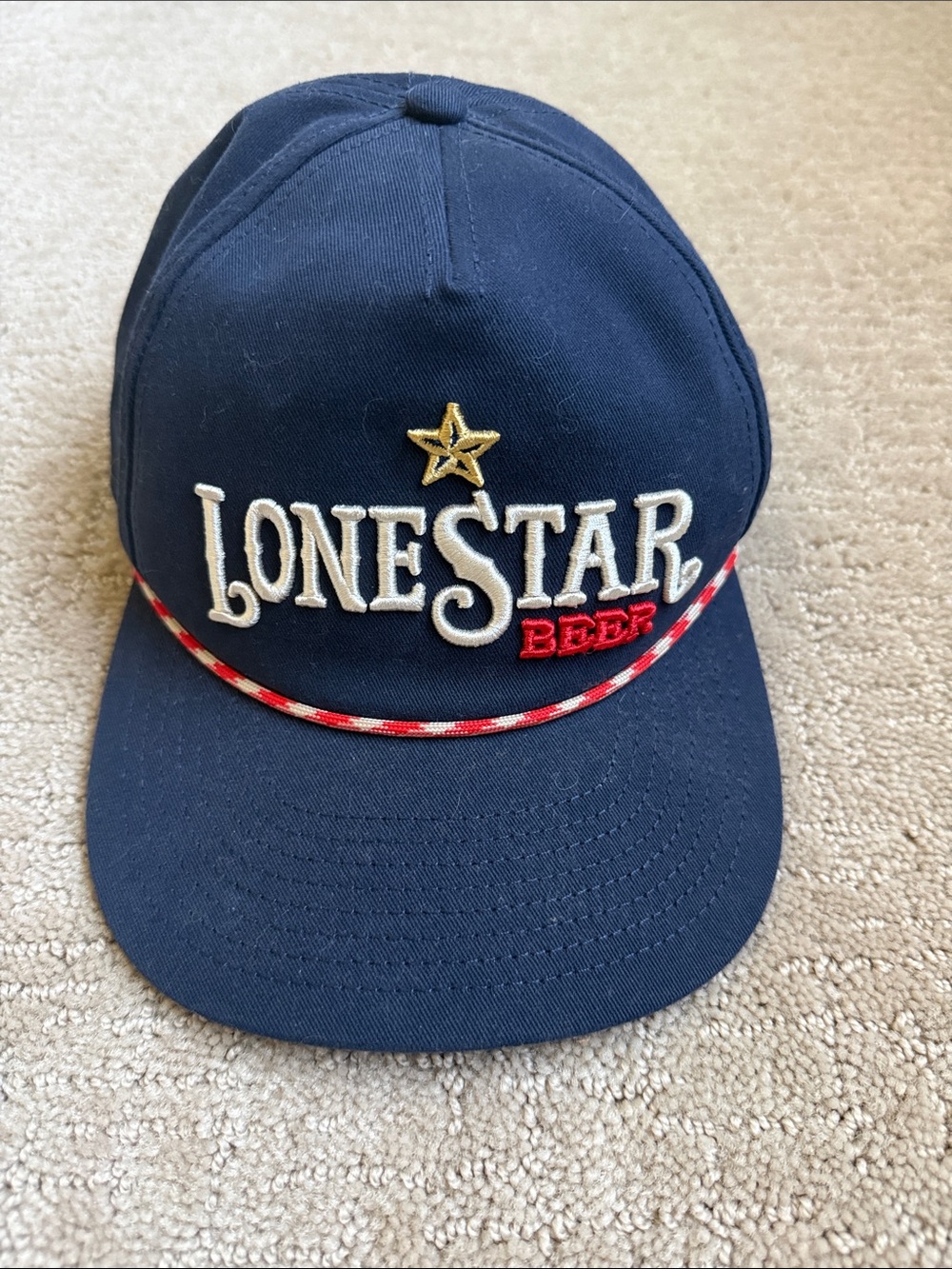 Lone Star Beer Navy Snapback Hat